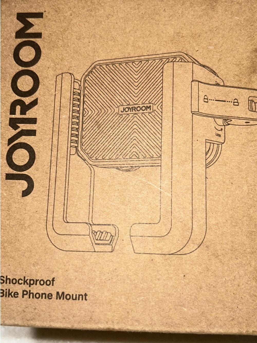 Joyroom Shockproof Bike Phone Mount - Brown